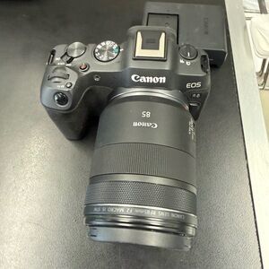 Canon R8 EOS Mirrorless Camera + Black 85mm Lens R vlog youtube content